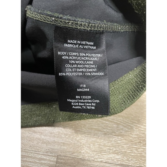 Magpul Pullover Mens L Olive Green Quarter Zip Long Sleeve Wool Tactical Milit - Picture 7 of 8
